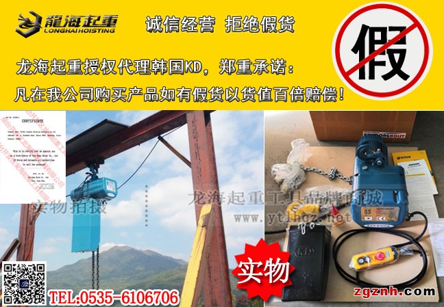 KD-1環(huán)鏈電動葫蘆